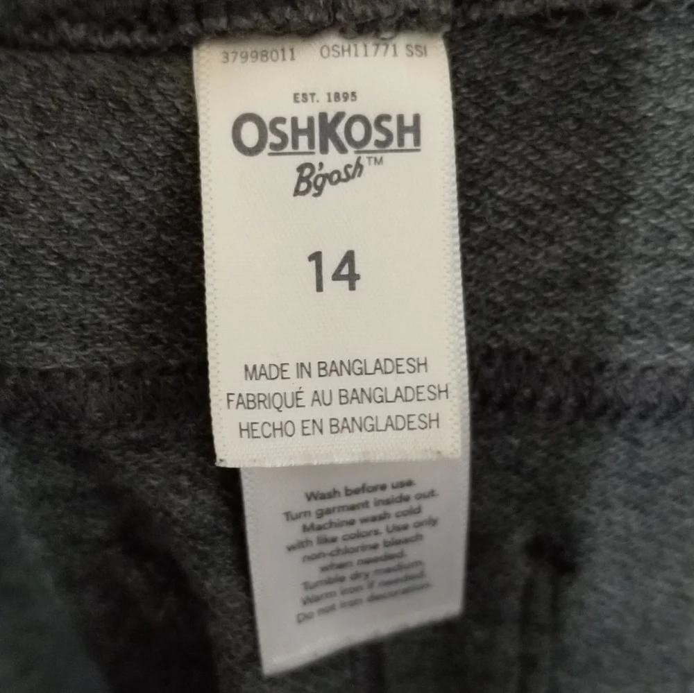 Oshkosh Gray Stretch Skinny Pants Leggings Size 14